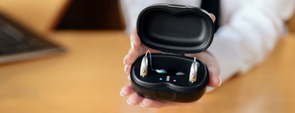 Rechargeable bluetooth hearing aids