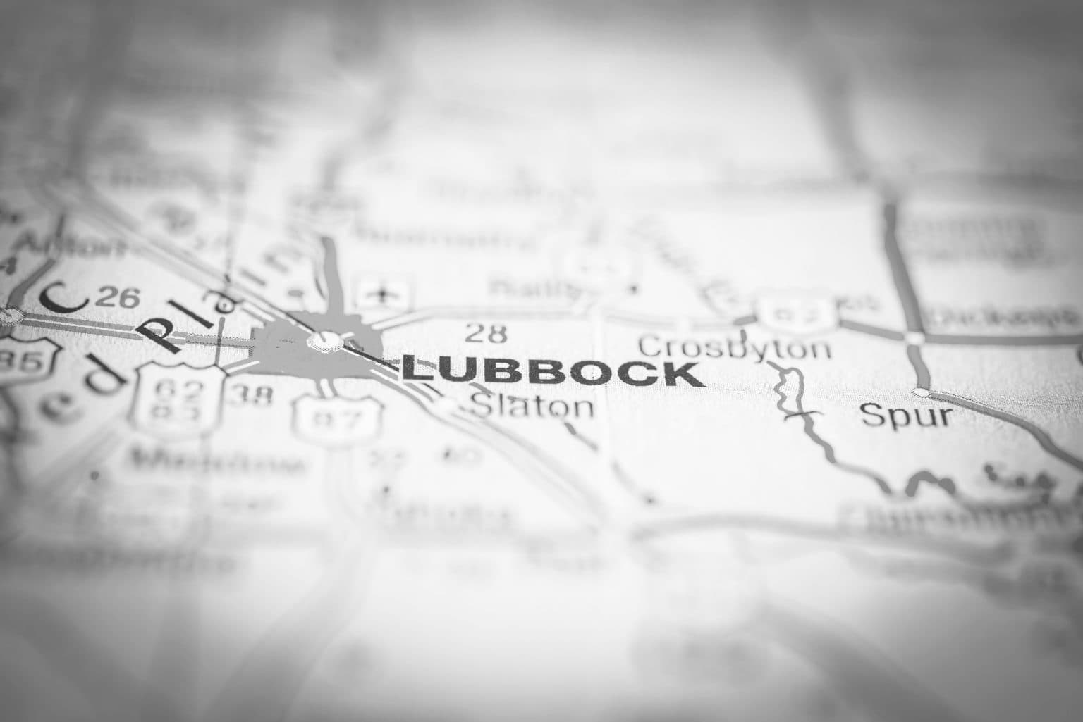 Map of Lubbock, Texas
